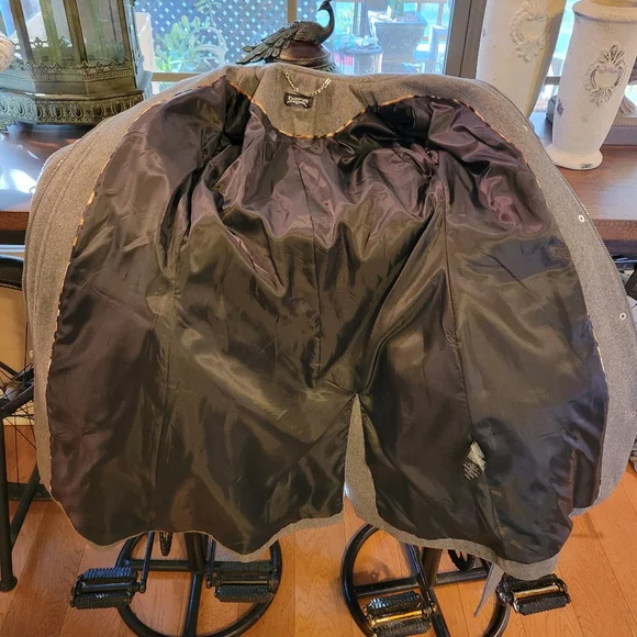 Bebe Military Style Wool Blend Jacket - Picture 13 of 14